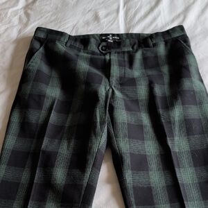 Houston White for Target Green and Black Checkered Men's Pants